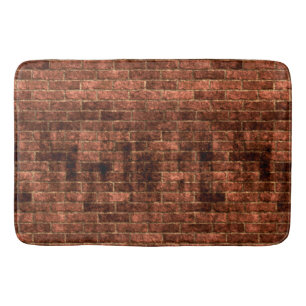 Schmutzige Grungy alte Backstein-Wand Badematte