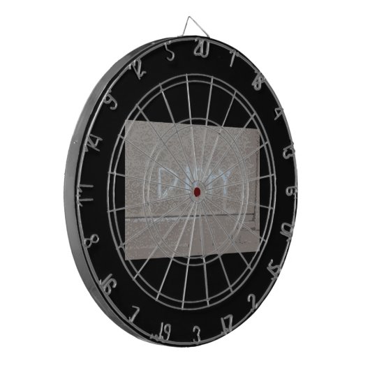 Schmutzige 'Heckklappe Talk Dartscheibe (Vorderseite Links)