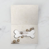 schmutzige Hundspoptiken und Knochengeburt Karte (Innenseite)