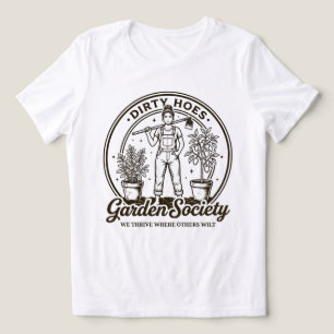 Schmutzige Huren Garten Gesellschaft Lustiger Gärt Tri-Blend Shirt