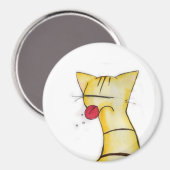 schmutzige Katze Magnet (Vorderseite/Rückseite)