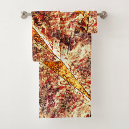 Schmutzige oder rostige unorganisierte Schichten a Badhandtuch Set