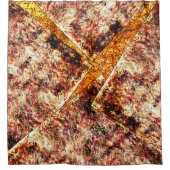 Schmutzige oder rostige unorganisierte Schichten a Duschvorhang (Vorderseite)