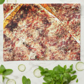 Schmutzige oder rostige unorganisierte Schichten a Geschirrtuch (Gefaltet)