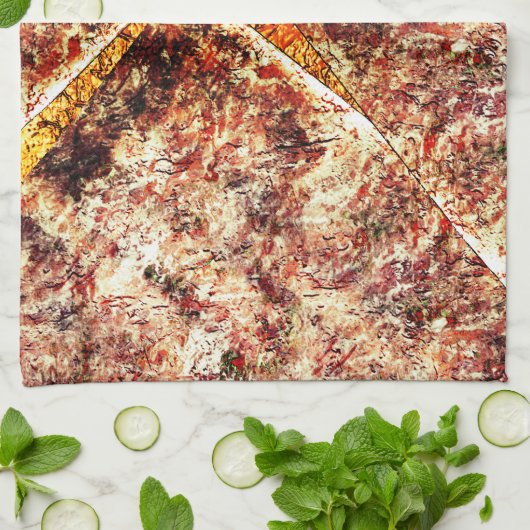 Schmutzige oder rostige unorganisierte Schichten a Geschirrtuch (Gefaltet)