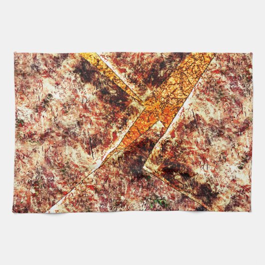 Schmutzige oder rostige unorganisierte Schichten a Geschirrtuch (Horizontal)