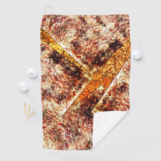 Schmutzige oder rostige unorganisierte Schichten a Golfhandtuch (Insitu)