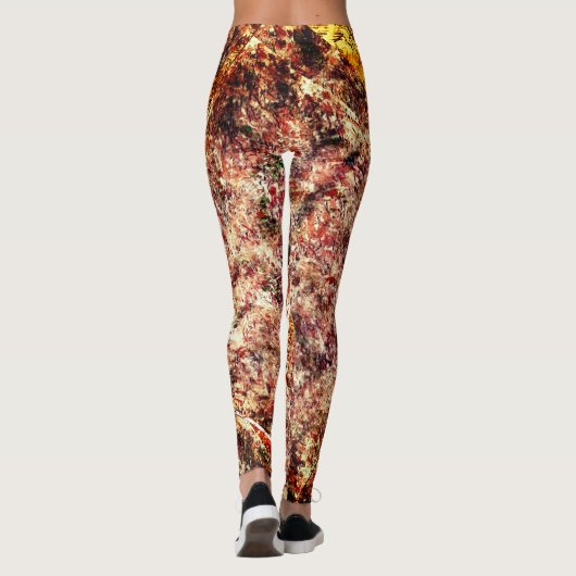 Schmutzige oder rostige unorganisierte Schichten a Leggings (Rückseite)