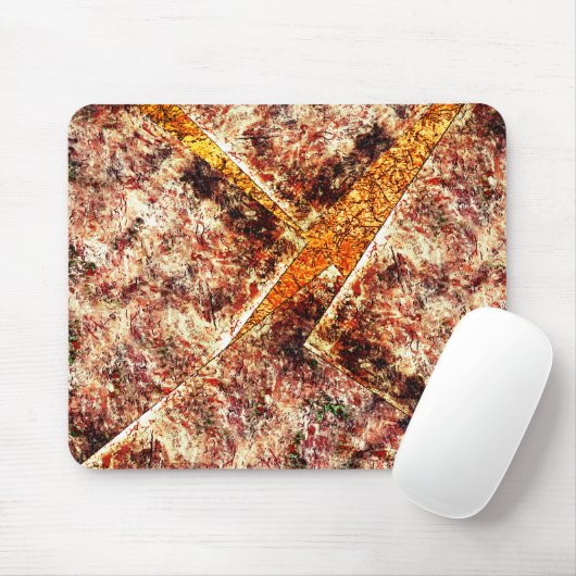 Schmutzige oder rostige unorganisierte Schichten a Mousepad (Mit Mouse)