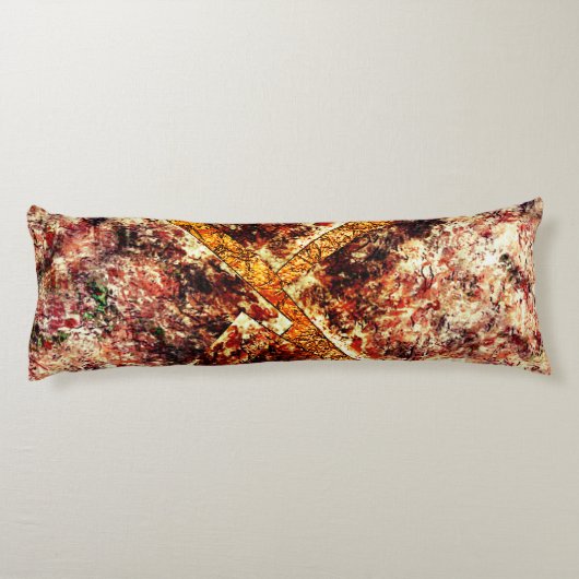 Schmutzige oder rostige unorganisierte Schichten a Seitenschläferkissen (Rückseite)