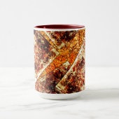 Schmutzige oder rostige unorganisierte Schichten a Tasse (Zentrum)