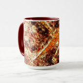 Schmutzige oder rostige unorganisierte Schichten a Tasse (Vorderseite Links)