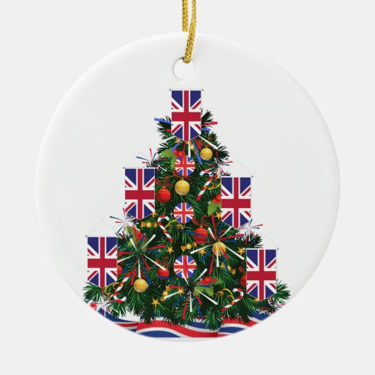 Schmutzige Pullover für Ihre gesamte britische Fam Keramik Ornament (Vorne)