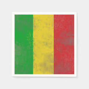 Schmutzige Rasta Streifen Serviette