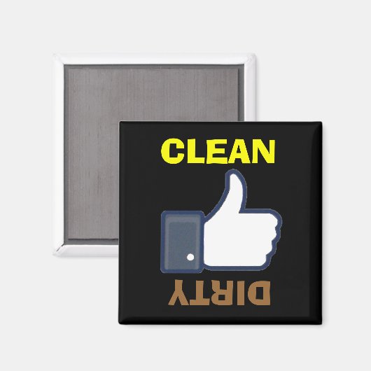 Schmutzige Reinigungstrockner auf-/abwärts Geschir Magnet (Vorderseite/Rückseite)