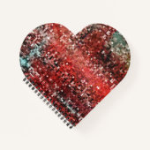 Schmutzige rote Kachel, verblasst und verschmiert? Notizblock (Vorderseite)