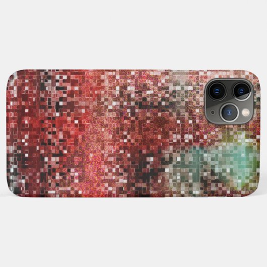 Schmutzige rote kleine Kachel, verblasst und versc Case-Mate iPhone Hülle (Rückseite (Horizontal))