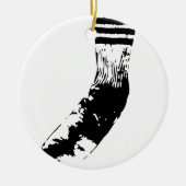 Schmutzige Socken Keramikornament (Vorne)