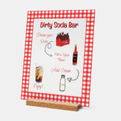 Schmutzige Soda-Bar Acrylschild (Winkel)