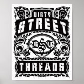 schmutzige Straßenfäden Poster (Vorne)