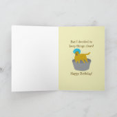 Schmutzige und saubere Hunde Funny Birthday Card Karte (Innenseite)