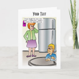 Schmutzige Wörter geklappter Grußkarte Karte