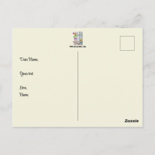 Schmutzige Wörter Postkarte (Rückseite)