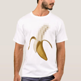 Schmutzige zensierte abgezogene Banane T-Shirt