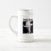 Schmutziger 3 Kasten Stein Bierglas (Links)
