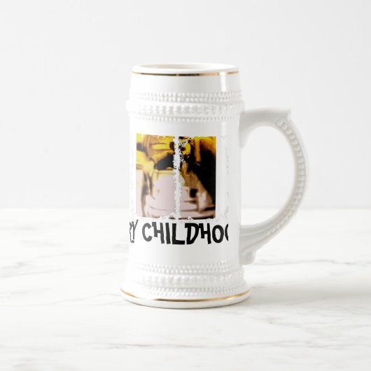 Schmutziger 3 Kasten Stein Bierglas (Rechts)