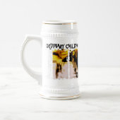 Schmutziger 3 Kasten Stein Bierglas (Links)