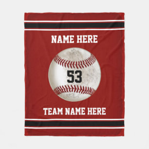 Schmutziger Blick Baseball Personalized Baseballde Fleecedecke