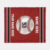 Schmutziger Blick Baseball Personalized Baseballde Fleecedecke (Vorderseite (Horizontal))