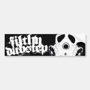 Schmutziger Dubstep Bumber Aufkleber 1 (Schwarzes) Autoaufkleber