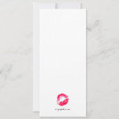 Schmutziger Geburtstag dreißig Smooch-311 Einladung (Rückseite)