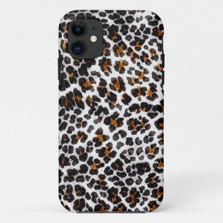 schmutziger Grunge-Leoparden-Tierdruck iPhone 11 Hülle