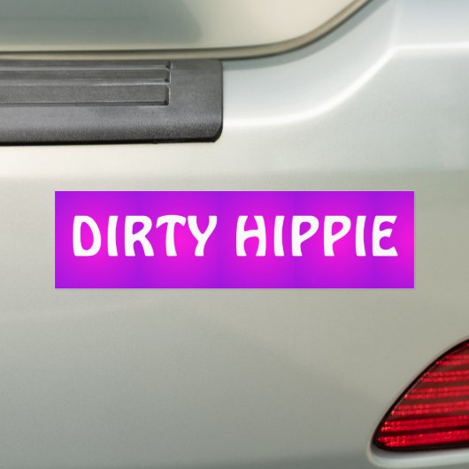 "Schmutziger Hippie-" Autoaufkleber (Auf Auto)