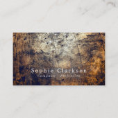 Schmutziger Holzeffekt, rustikal Visitenkarte (Vorderseite)