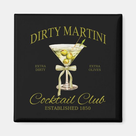 Schmutziger Junggesellinnenabschied Martini Schwan Magnet (Vorne)
