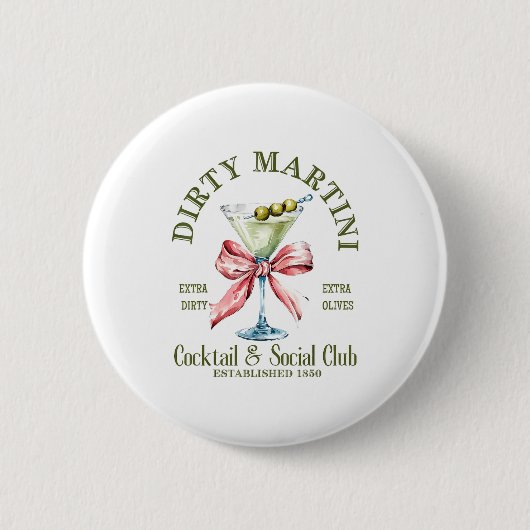 Schmutziger Junggesellinnenabschied Martini Tail C Button (Vorderseite)