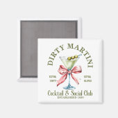 Schmutziger Junggesellinnenabschied Martini Tail C Magnet (Vorderseite/Rückseite)