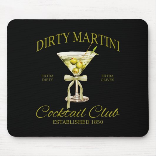 Schmutziger Junggesellinnenabschied Martini Tail C Mousepad (Vorne)