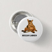 Schmutziger Katze pinback Knopf Button (Vorne & Hinten)