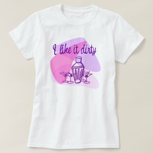 Schmutziger Martini T-Shirt (Design vorne)