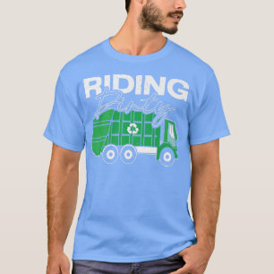 Schmutziger Müllwagen-Müllsammler Recycling T-Shirt