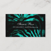 Schmutziger Rosen-AquaZebra Visitenkarte (Rückseite)