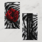 Schmutziger RoseZebra 01 Visitenkarte (Vorne/Hinten)