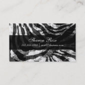 Schmutziger RoseZebra 01 Visitenkarte (Rückseite)