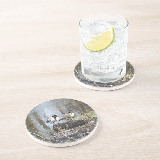 Schmutziger Vogel Getränkeuntersetzer (Seite)