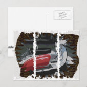 Schmutziges 3Tall packt Postkarte ein (Vorne/Hinten)